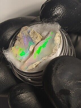 Natural Opal Rough Stones in Display